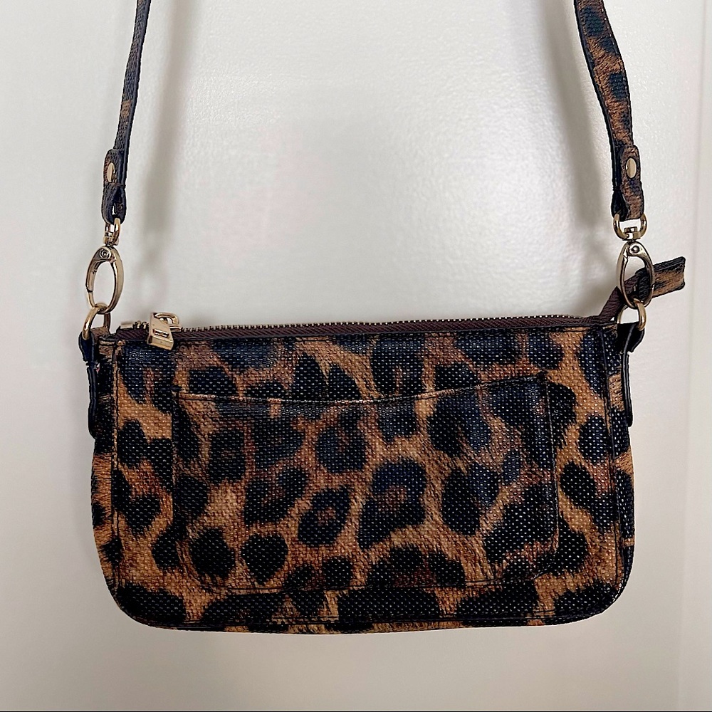 Jessica Simpson Leopard Print Handbag / Clutch with 2 sets of detachable straps